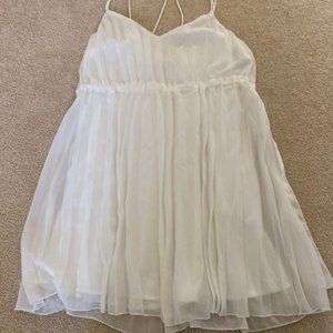 NWT ASOS strappy back pleated dress with side ties